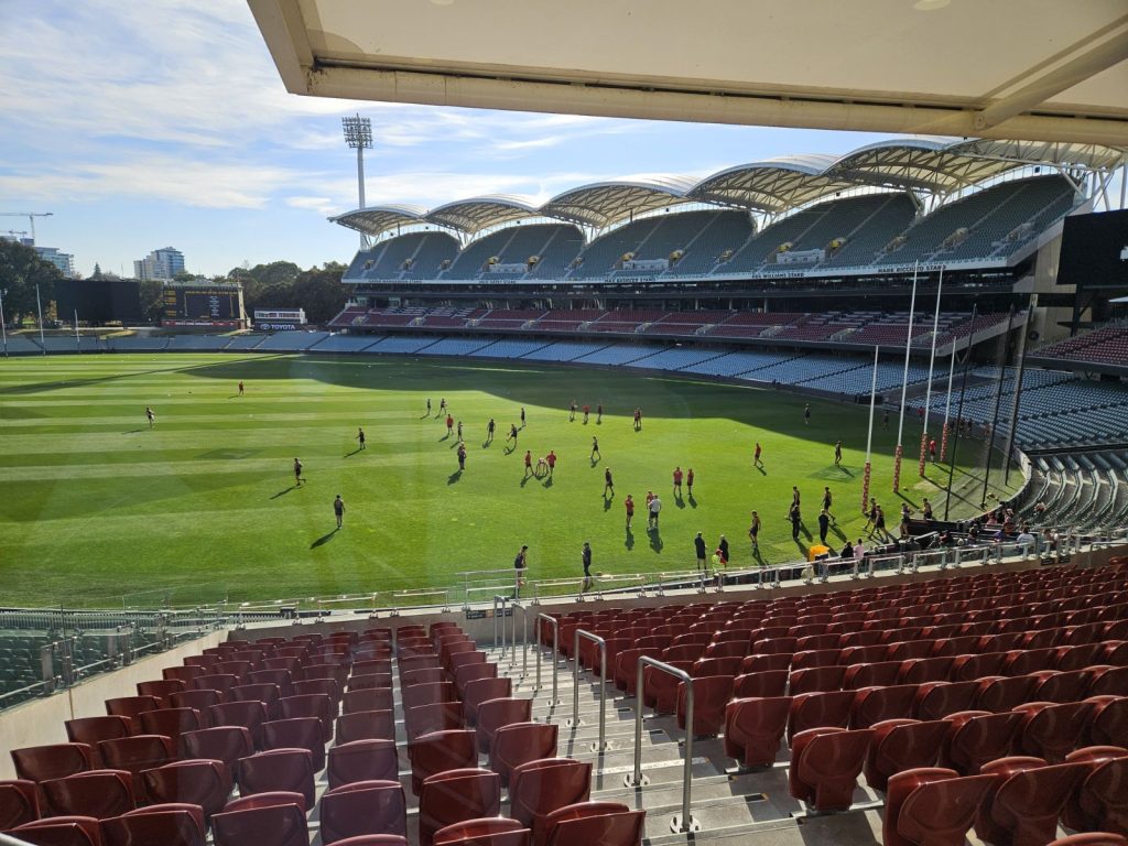 The Crows' training session